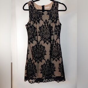 Blue Pepper NWT Black Lace Sleeveless Mini Dress